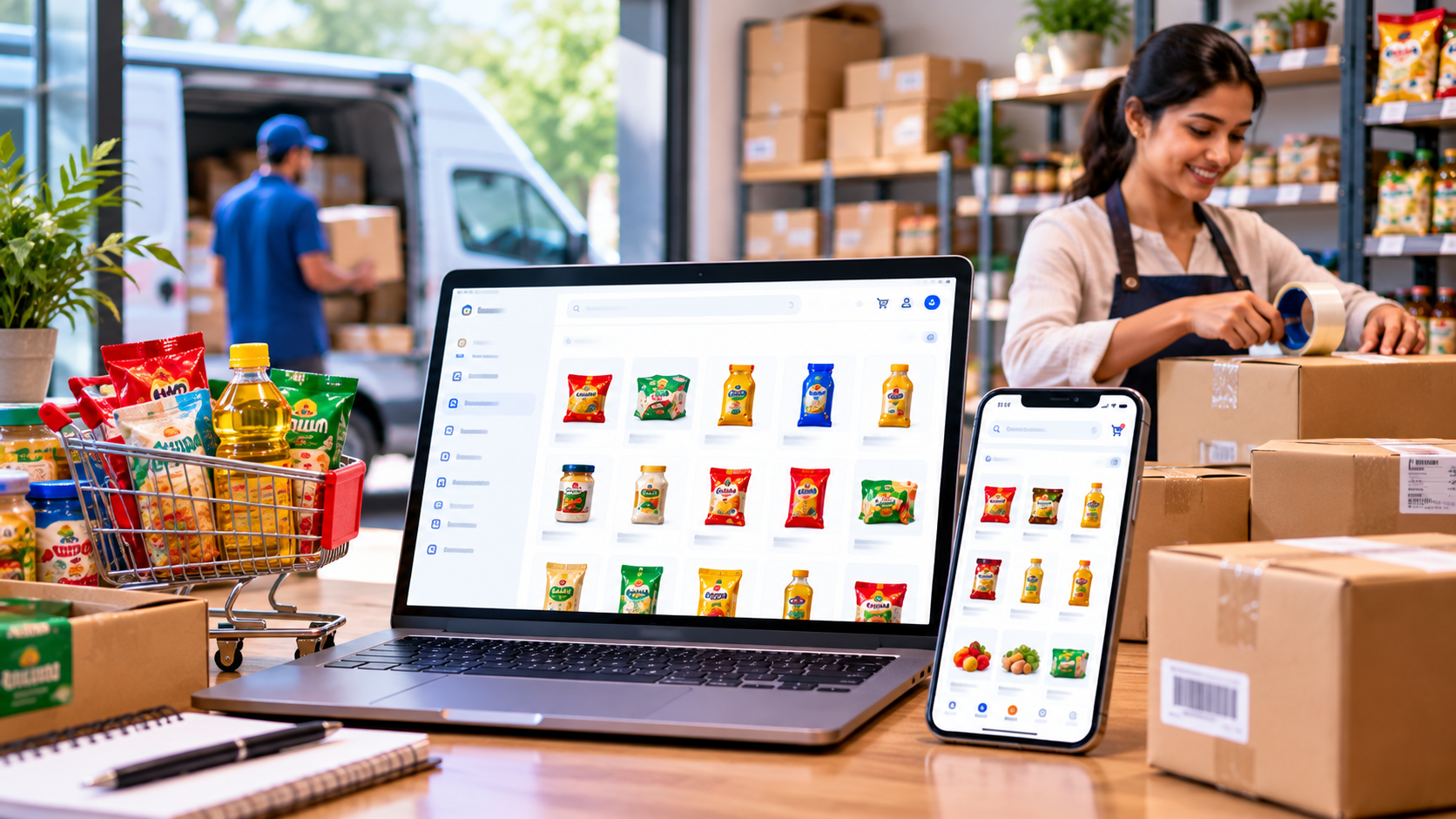 StoreOS online storefront on desktop and mobile